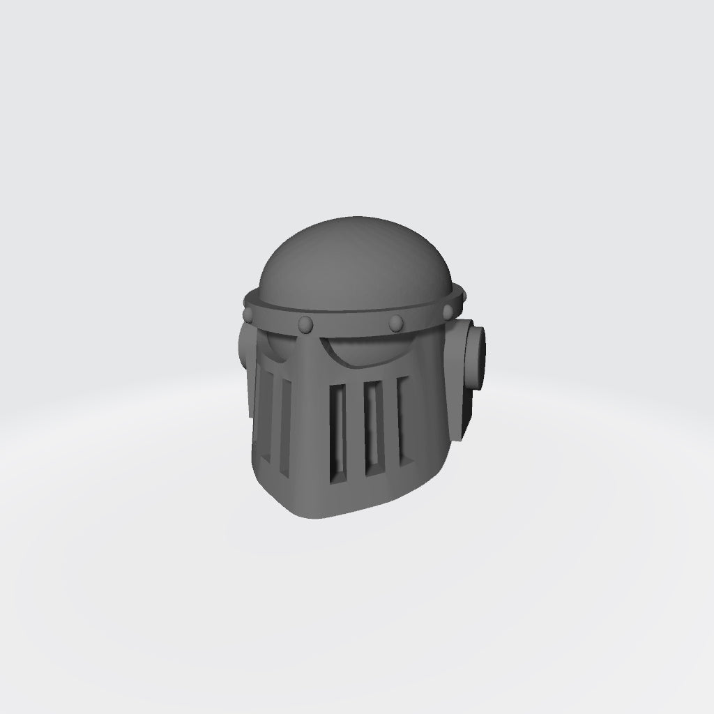 Mark II Helmet Swap for JoyToy Warhammer 40K Space Marine Action Figures by 18th Scale Armory Left Angle