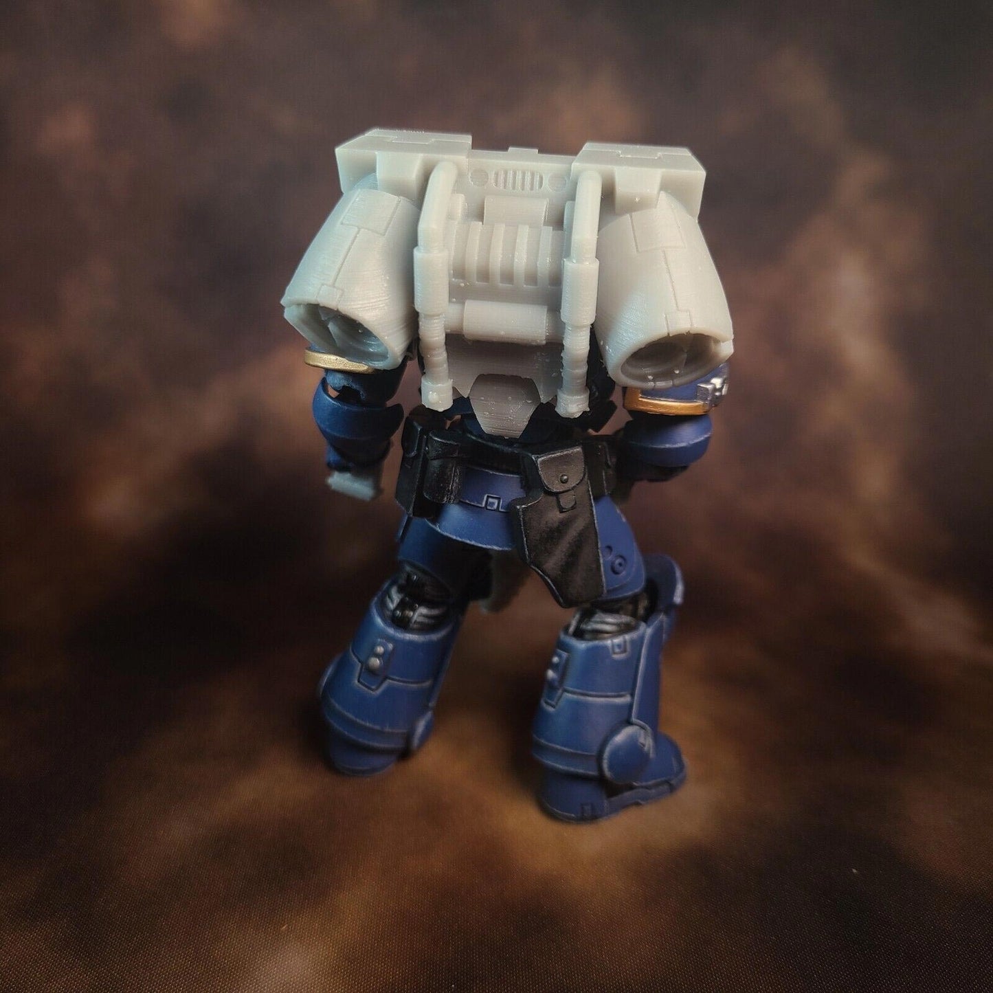 18th Scale Armory JoyToy Mark 7 Mars Pattern Jump Pack on Ultramarine Back