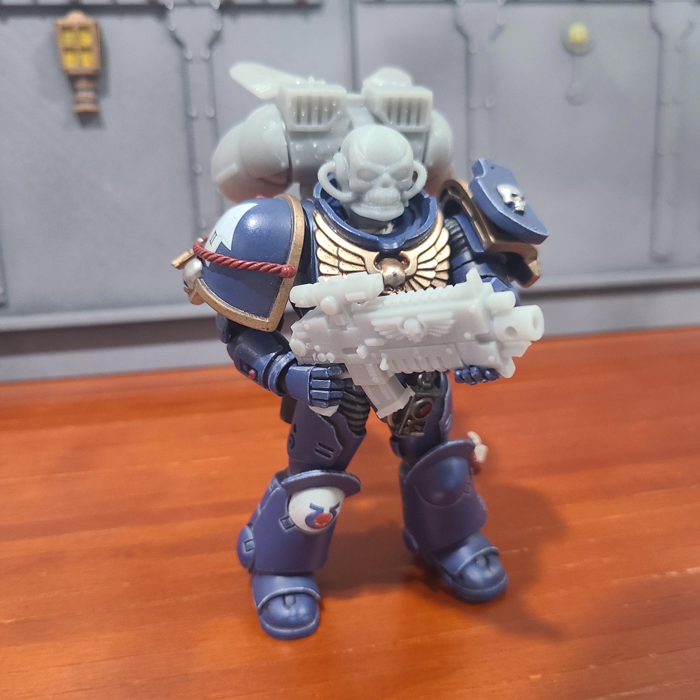 18th Scale Armory JoyToy Primaris Space Marine Jump Pack Ultramarine Front