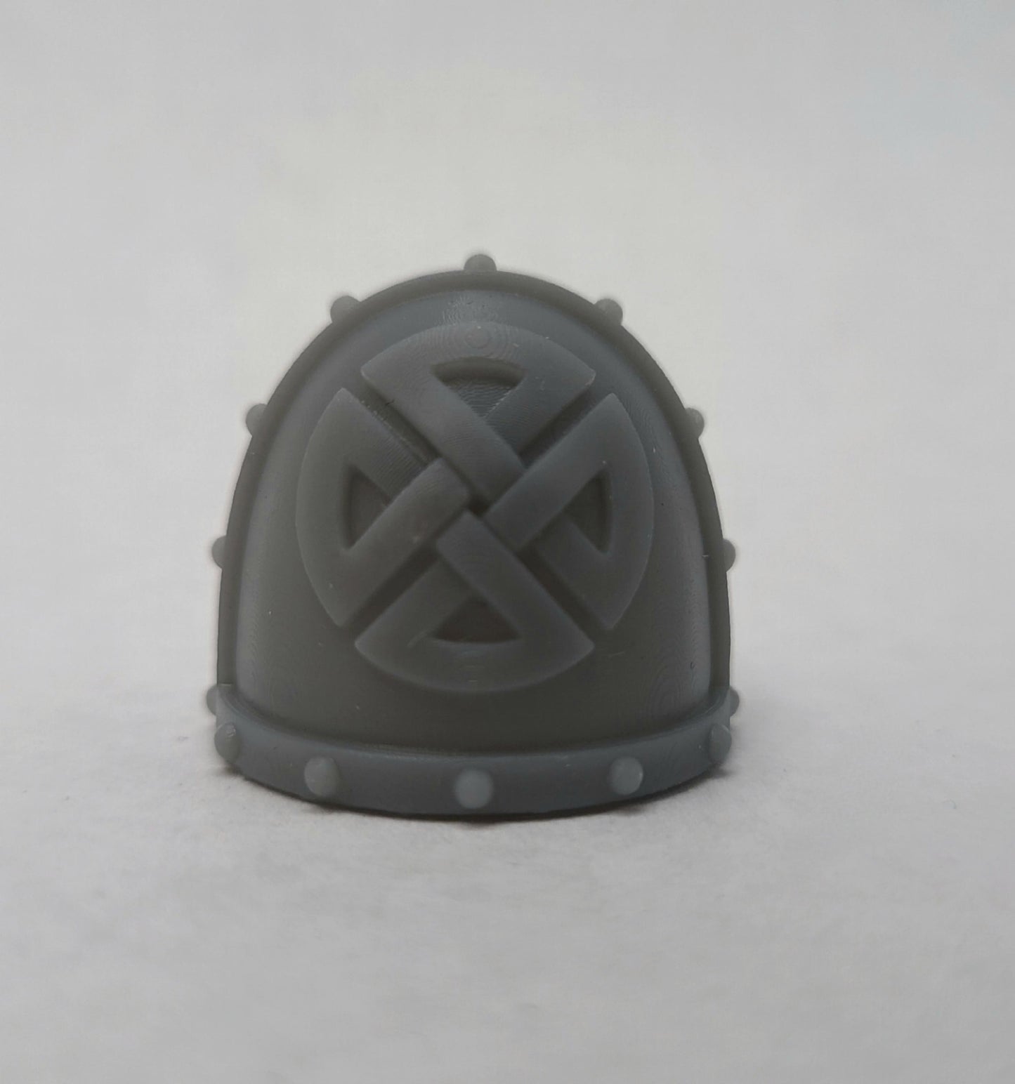 Fell Blooded 1st Warhost Heraldry MKVII Shoulder Pad Studded compatible with JoyToy Space Marine Action Figures by 18th Scale Armory