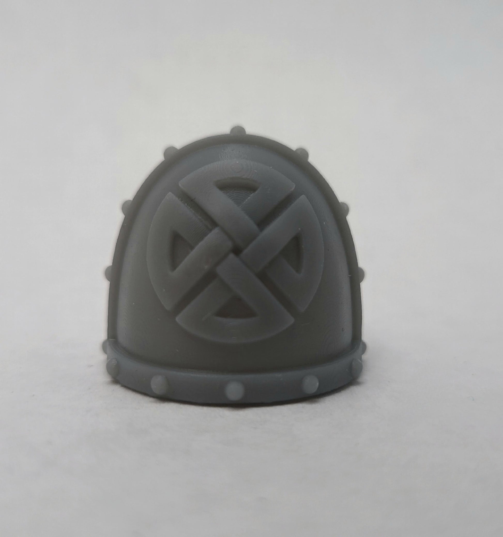 Fell Blooded 1st Warhost Heraldry MKVII Shoulder Pad Studded compatible with JoyToy Space Marine Action Figures by 18th Scale Armory