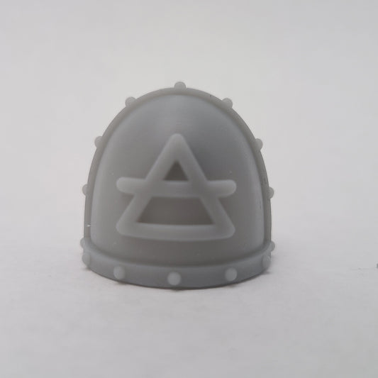 Fell Blooded Battleline Heraldry MKVII Shoulder Pad Studded compatible with JoyToy Space Marine Action Figures by 18th Scale Armory