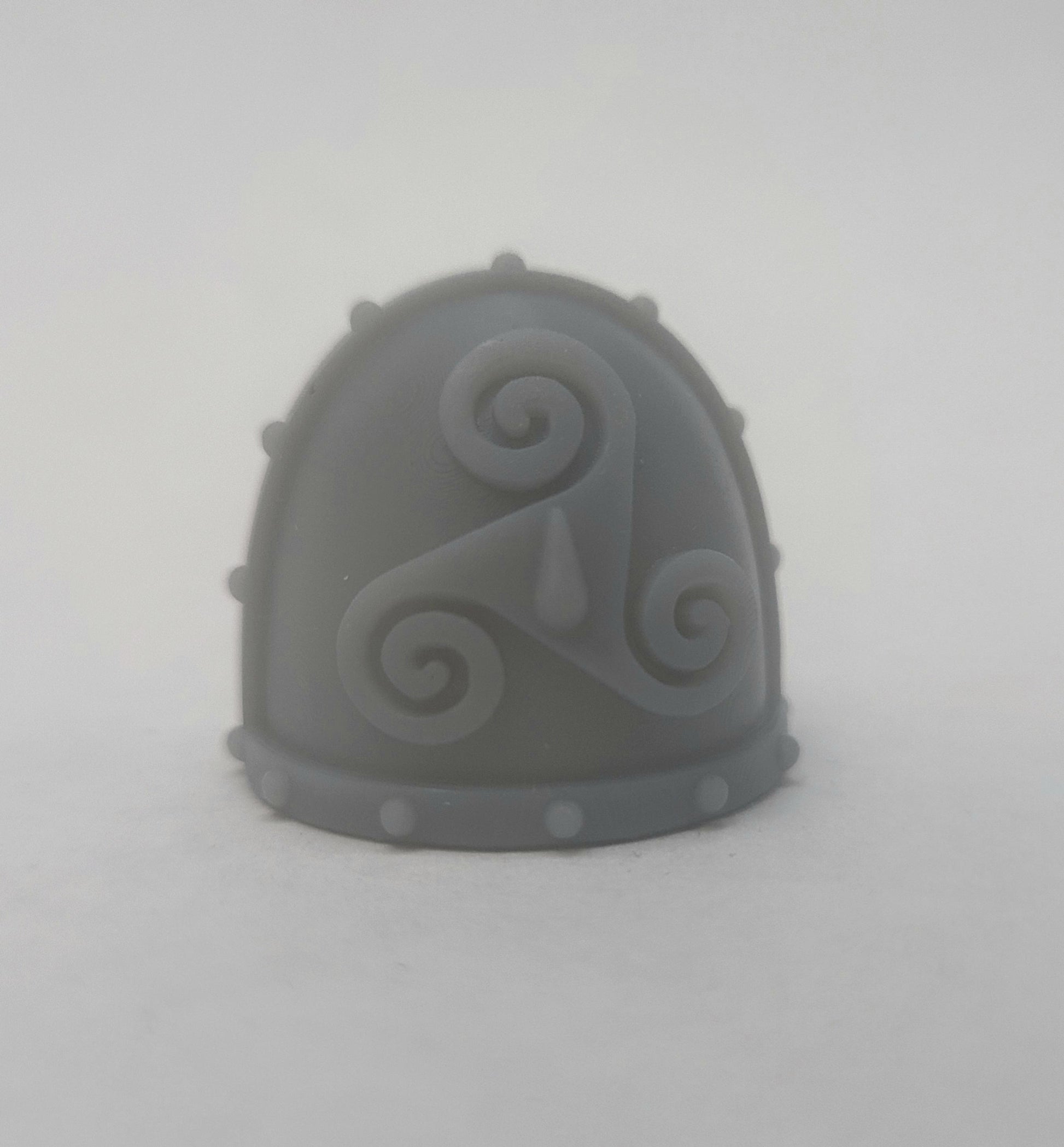 Fell Blooded Chapter Heraldry MKVII Shoulder Pad Studded compatible with JoyToy Space Marine Action Figures by 18th Scale Armory