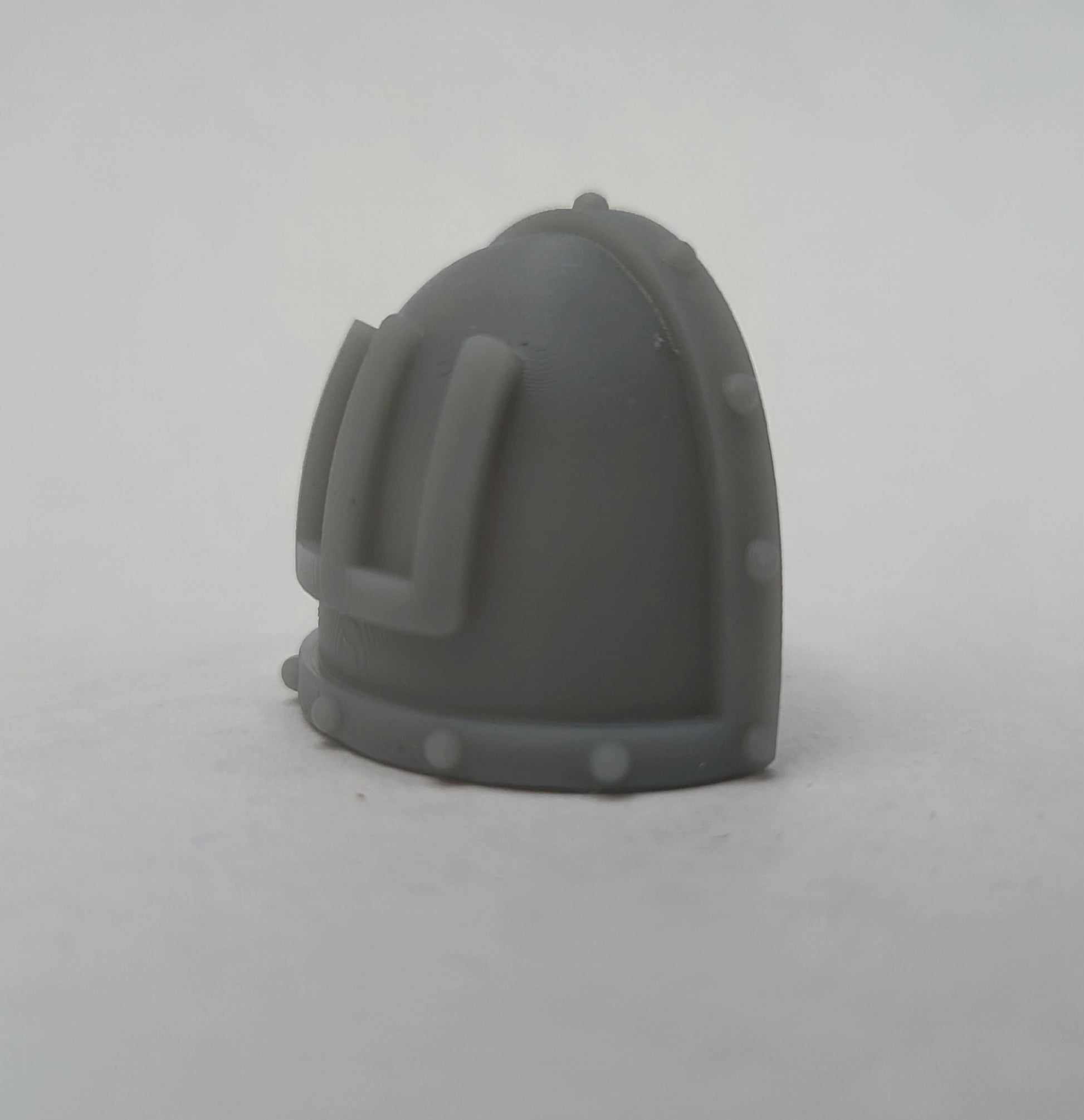 Fell Blooded Veteran MKVII Shoulder Pad Studded compatible with JoyToy Space Marine Action Figures by 18th Scale Armory Left Angle