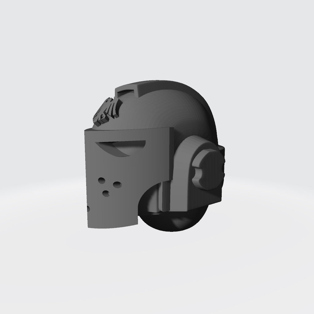 Raven Legion MK IV Helmet: Gen: 4 Helmet for Warhammer 40K JoyToy Compatible Space Marine 1:18 Action Figure 4" Custom Part