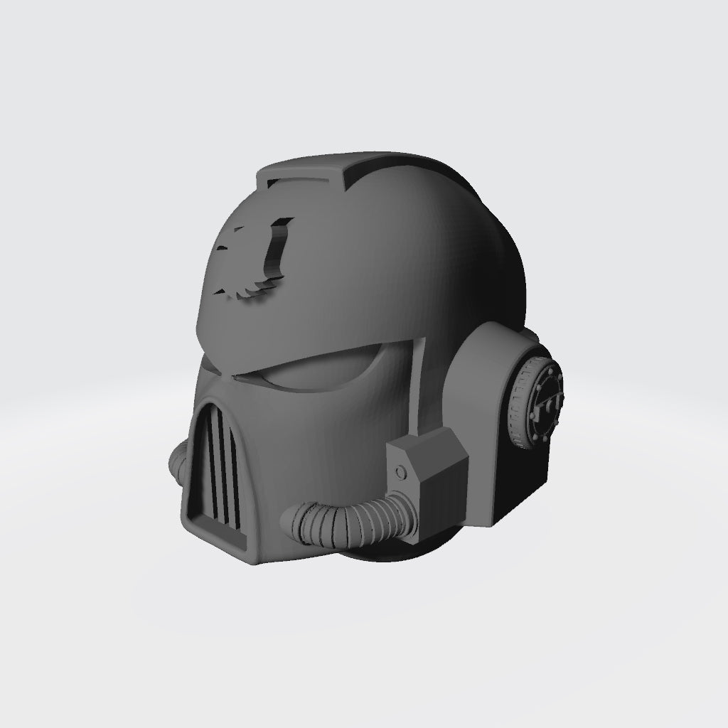 Raptors Chapter Mark VII Helmet for JoyToy Grimdark Marine Action Figures Custom 1:18th Scale Parts