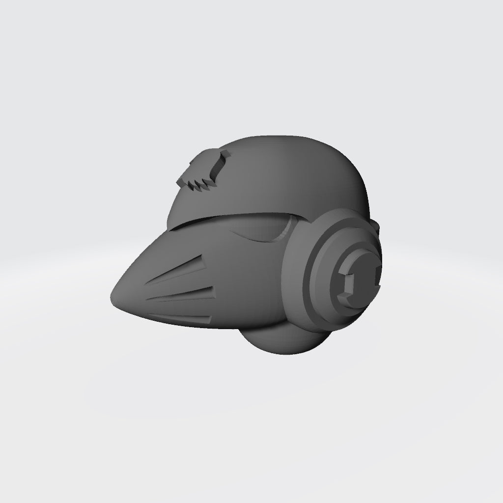 Raptors Chapter MKVI Corvus Helmet for JoyToy Loyalist Marine Action Figure Custom 1:th Scale Head Swap
