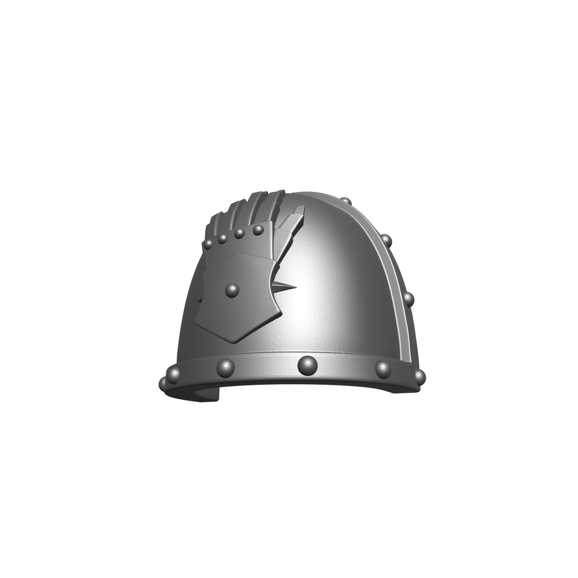 Iron Hands Hands Legion MK VII Shoulder Pad for JoyToy Loyalist Marine Action Figures Custom 1:18th Scale Pauldron