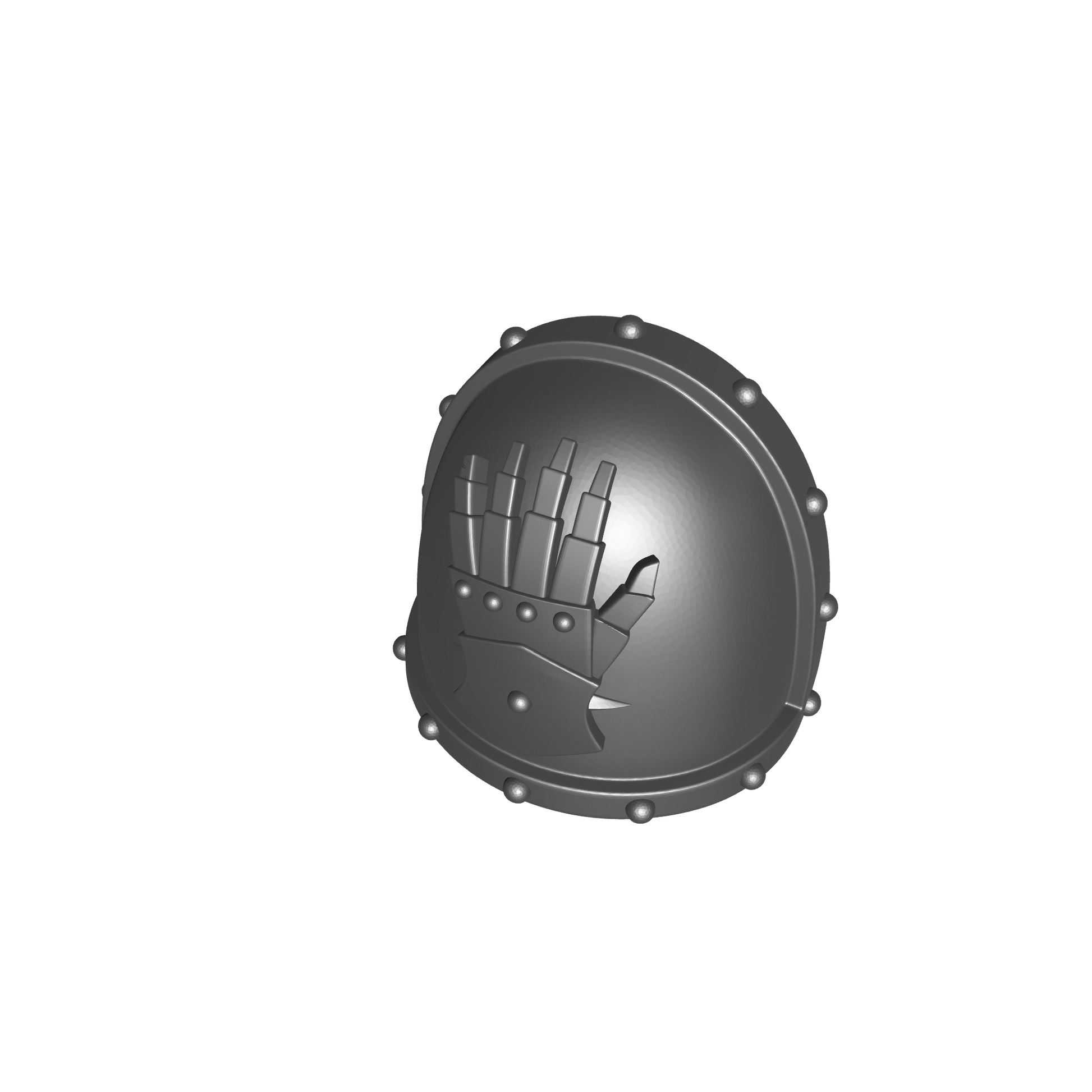 Iron Hands Hands Legion MK VII Shoulder Pad for JoyToy Loyalist Marine Action Figures Custom 1:18th Scale Pauldron