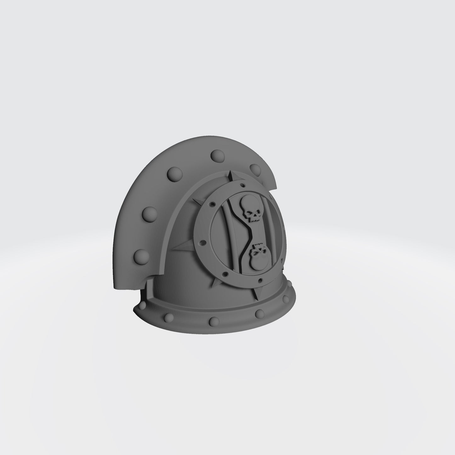 The iconography of the Dreadwing at the time of the Horus Heresy consisted of a stylised hourglass, a pair of skulls centered within, located on the top and the bottom of the hourglass. This central symbol was centered within an eight-pointed Iron Halo symbol.