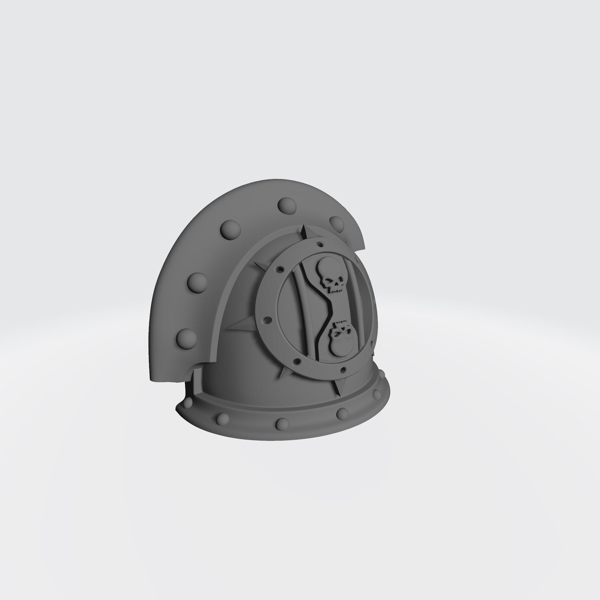 The iconography of the Dreadwing at the time of the Horus Heresy consisted of a stylised hourglass, a pair of skulls centered within, located on the top and the bottom of the hourglass. This central symbol was centered within an eight-pointed Iron Halo symbol.