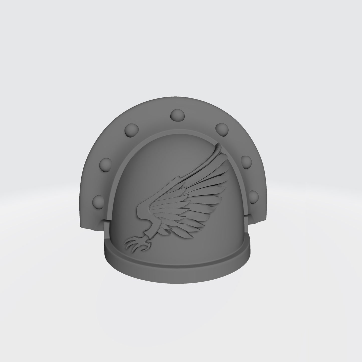 Emperor's Children MKIII Shoulder Pad Full Ridge Studded Rivets compatible with JoyToy Space Marine Action Figures by 18th Scale Armory