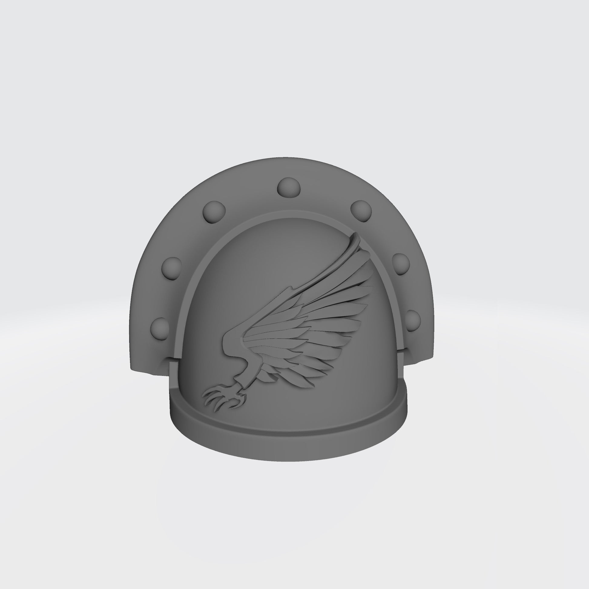 Emperor's Children MKIII Shoulder Pad Full Ridge Studded Rivets compatible with JoyToy Space Marine Action Figures by 18th Scale Armory