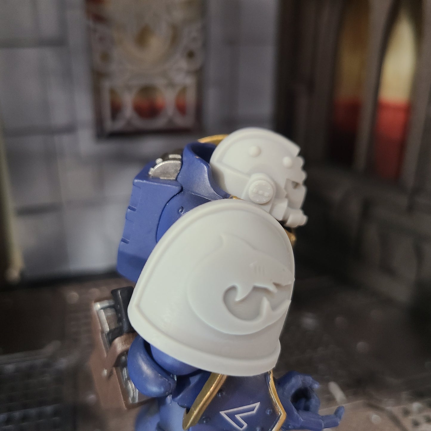 Carcharodons MKIV Shoulder Pad for JoyToy Space Marines for Right Shoulder