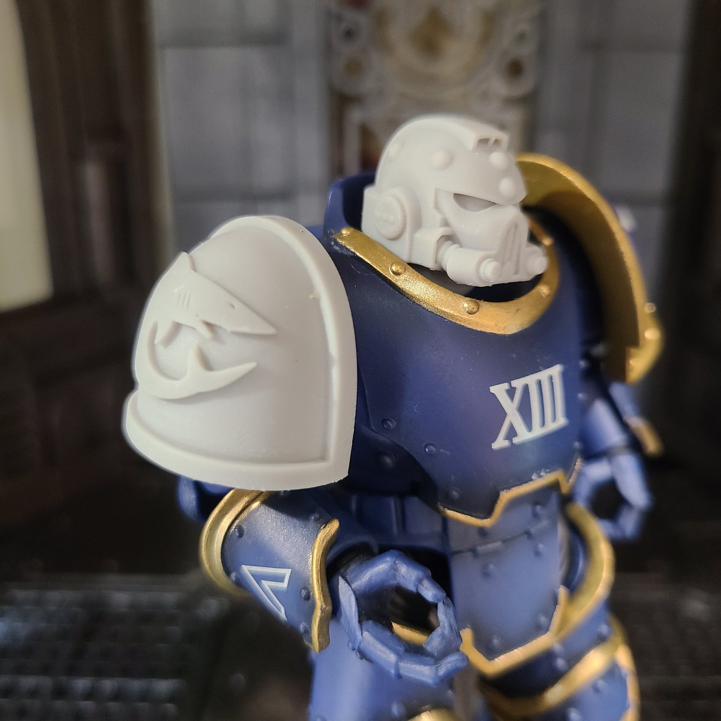 Carcharodons MKIV Shoulder Pad for JoyToy Space Marines for Right Shoulder