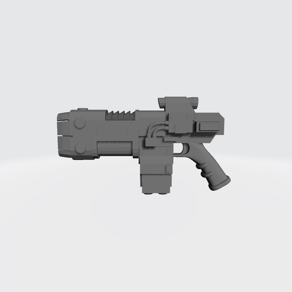 Volkite Serpenta Pistol: Ranged Weapon for JoyToy Grimdark Marine Action Figures Custom 1:18th Scale Parts