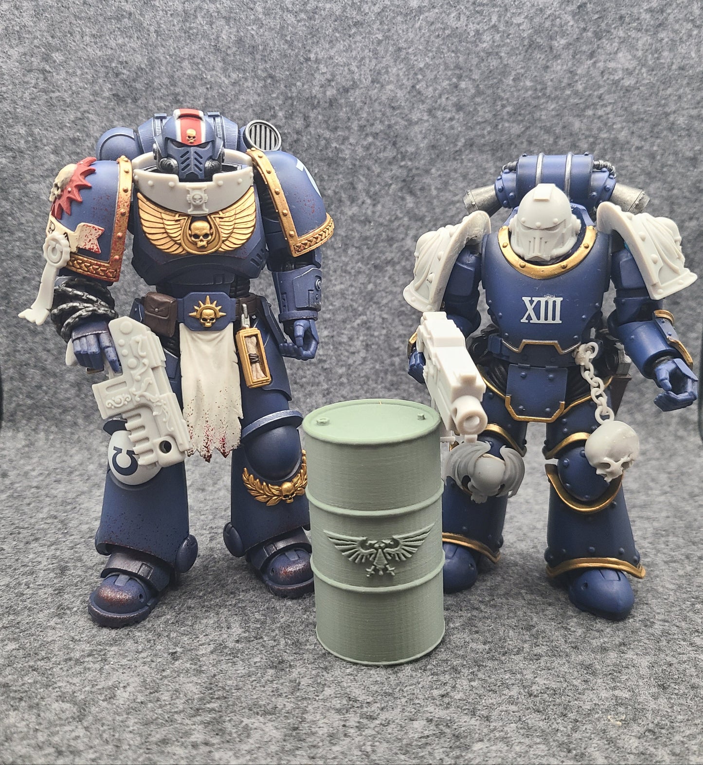 60mm Oil Drum with Eagle Custom Terrain for Dioramas