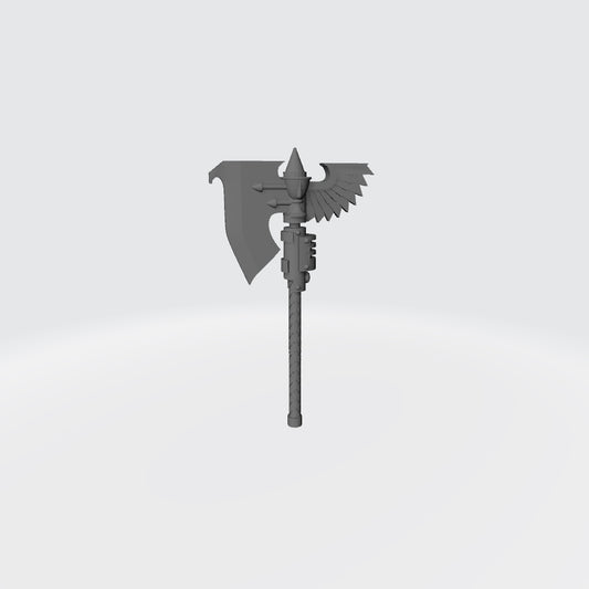 Blood Angels Blood Drop Chalice Power Axe: Warhammer 40K JoyToy Compatible Space Marine 1:18 Action Figure 4" Custom Part Left side