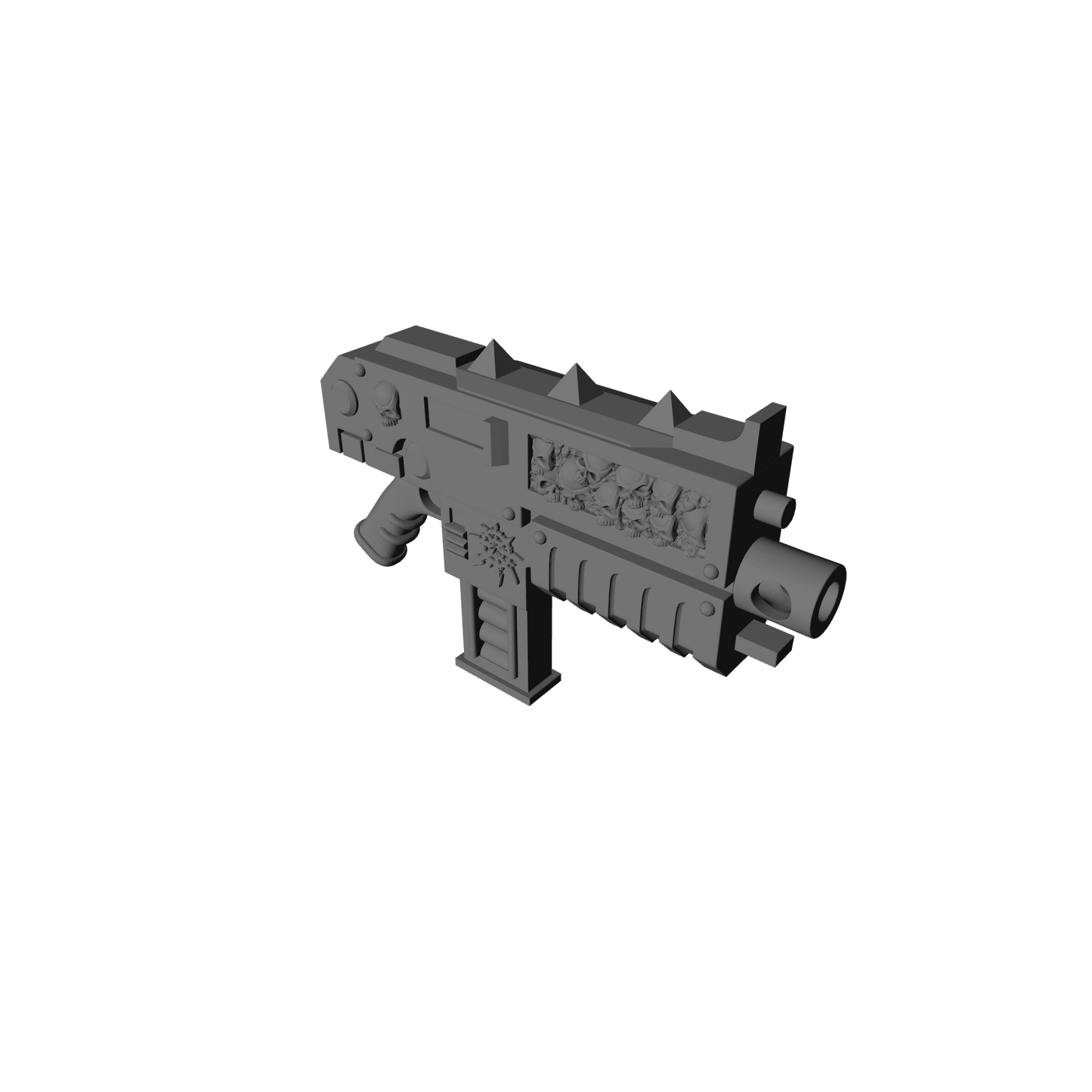 Chaos Bolter with Skull Inlay Star of Chaos Ver 1 for JoyToy Traitor Marine Action Figures Custom 1:18th Scale Parts