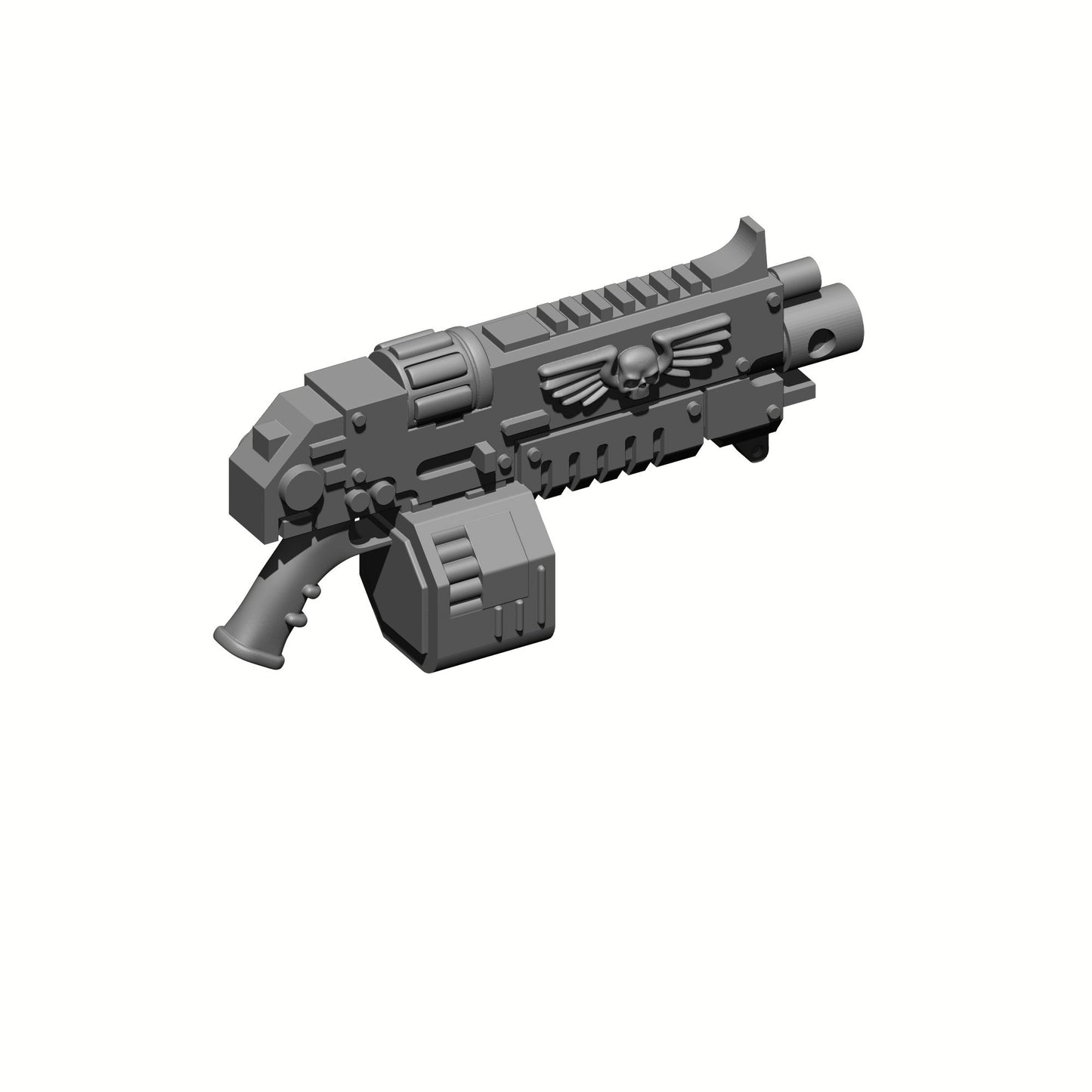 Weapon Stalker Pattern Boltgun with Drum for JoyToy Grimdark Marine Action Figures Custom 1:18th Scale Parts