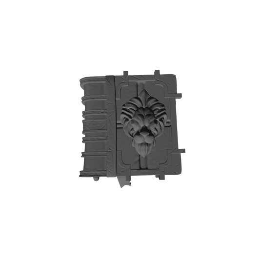 Custom Dark Angels Legion Lionhead Book of Remembrance for JoyToy Space Marine Action Figures