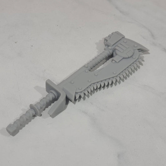 Custom Great Two-Handed Chain Axe for JoyToy Space Marine Action Figures