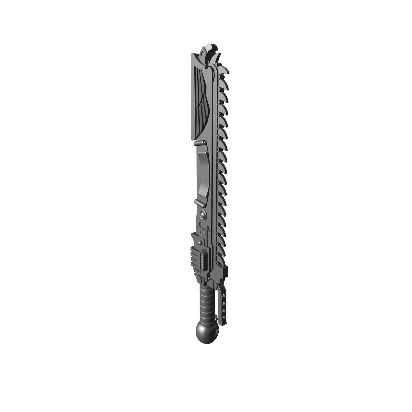 Close Combat Chainsword with Eagle and Scroll for JoyToy Battle Marine Action Figures Custom 1:18th Scale Parts