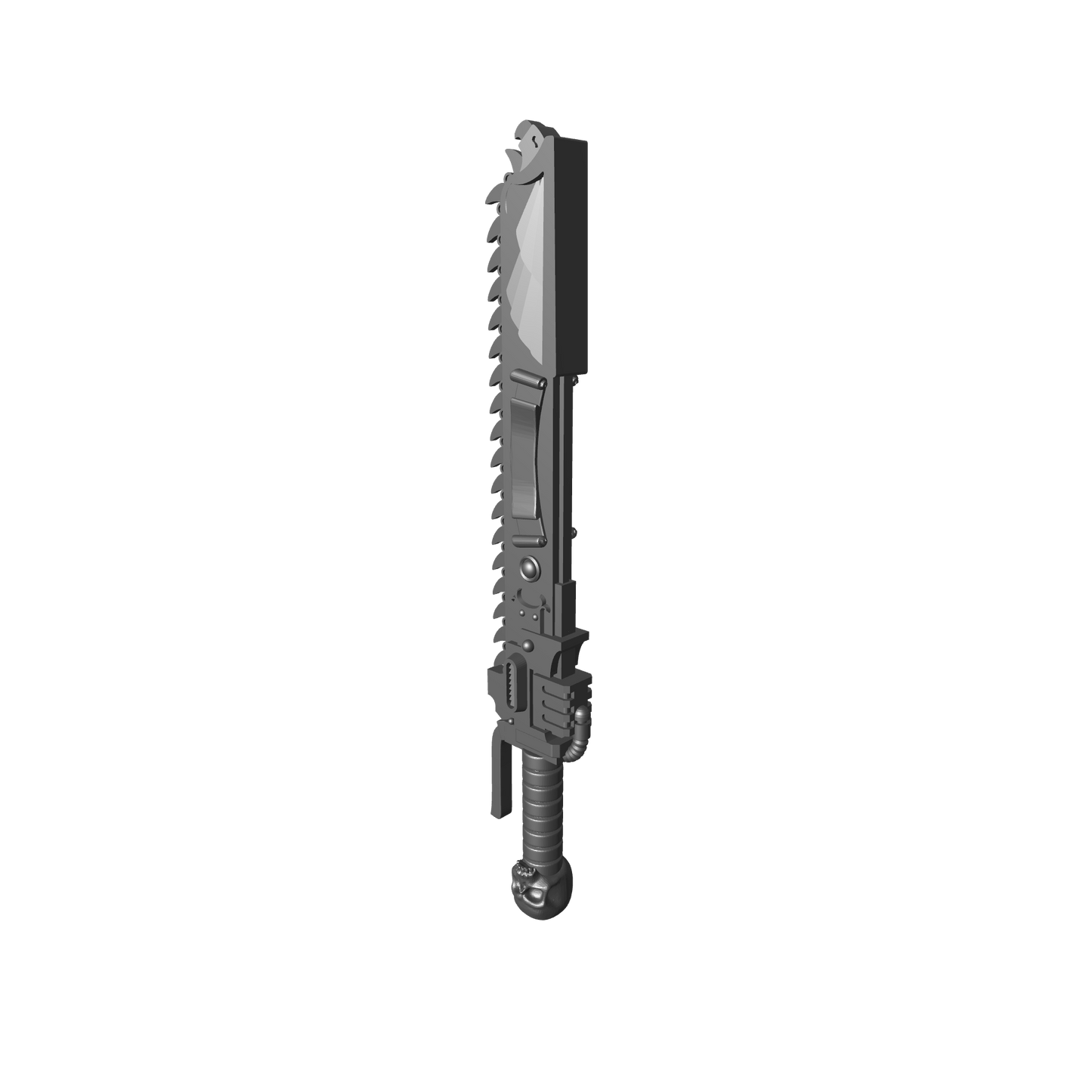 Close Combat Chainsword with Eagle and Scroll for JoyToy Battle Marine Action Figures Custom 1:18th Scale Parts