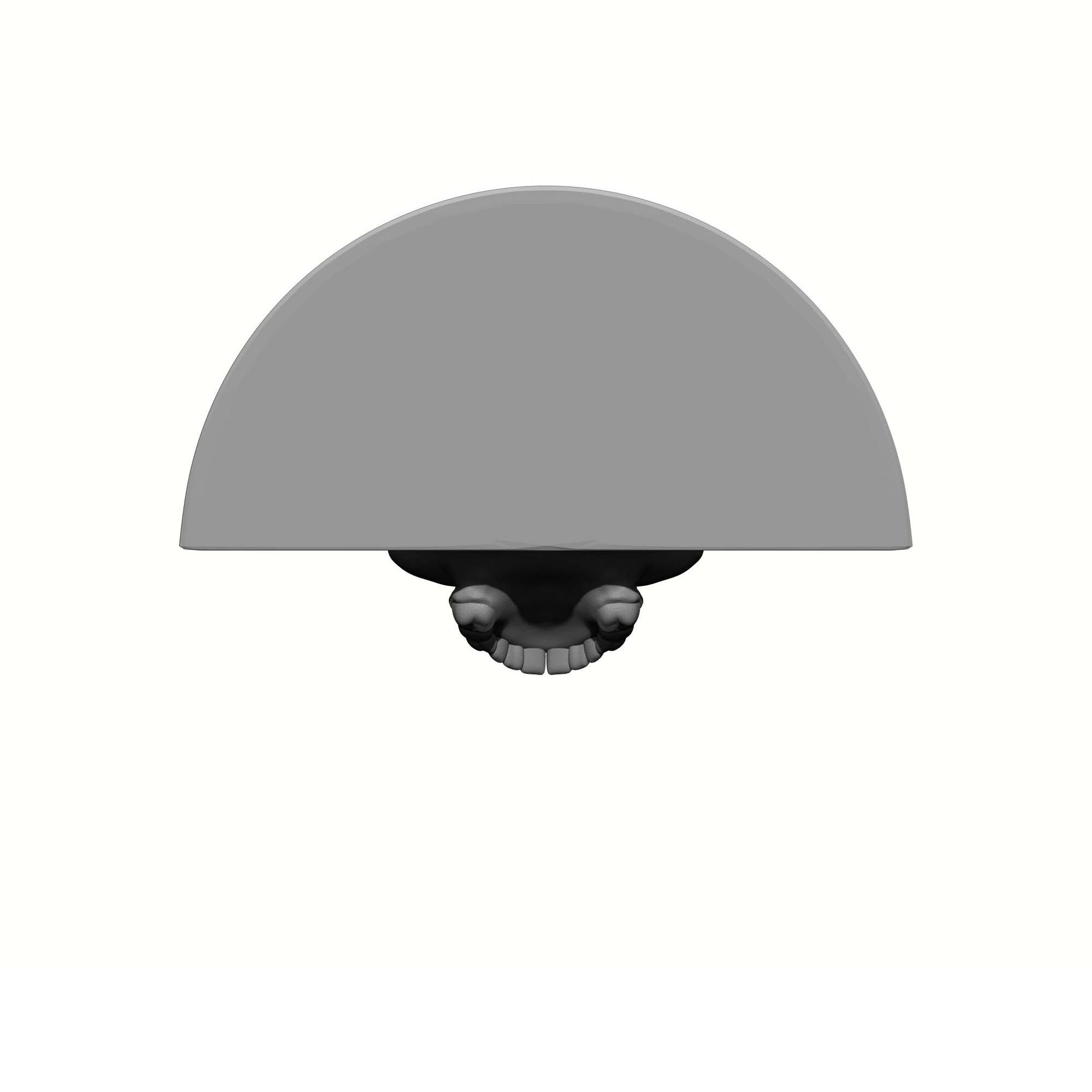 Deathwatch Armor Elbow Fan Plates with Skull for JoyToy Grimdark Marine Action Figures Custom 1:18th Scale Parts