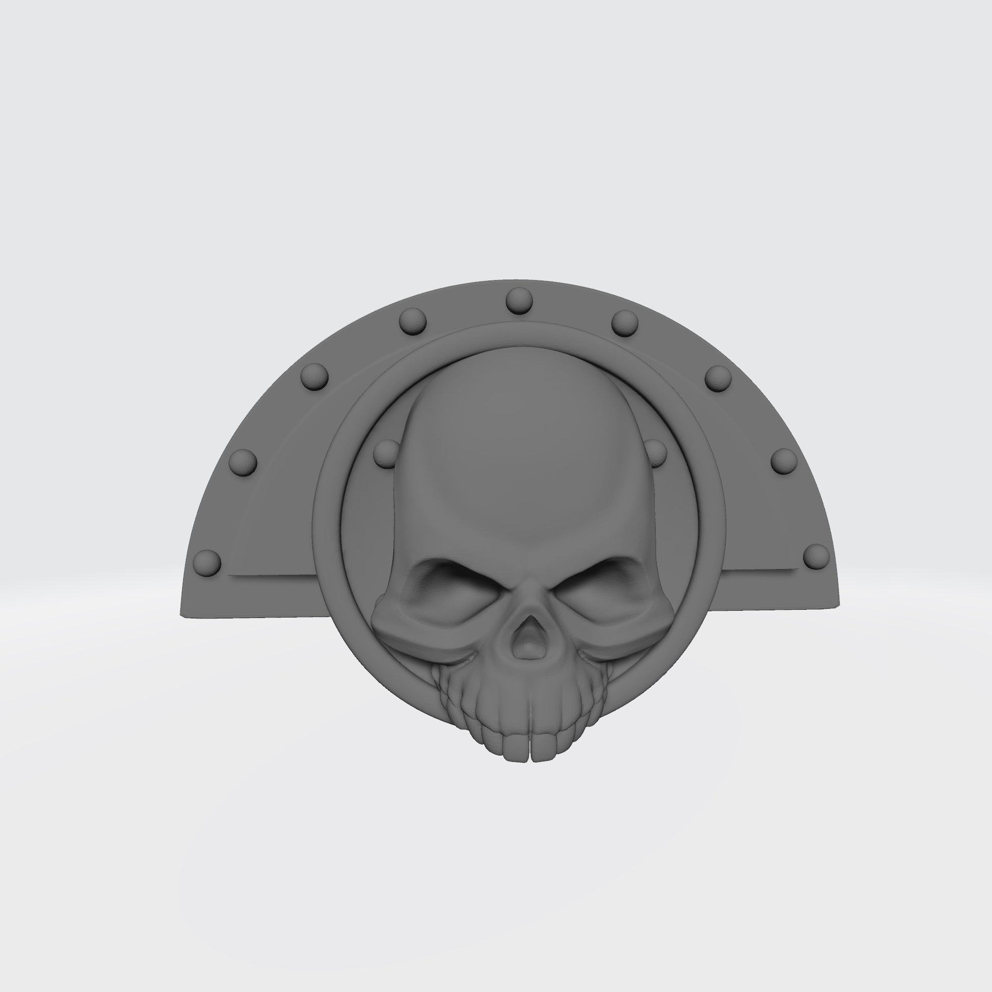 Deathwatch Armor Elbow Fan Plates with Skull and Shield for JoyToy Grimdark Marine Action Figures Custom 1:18th Scale Parts