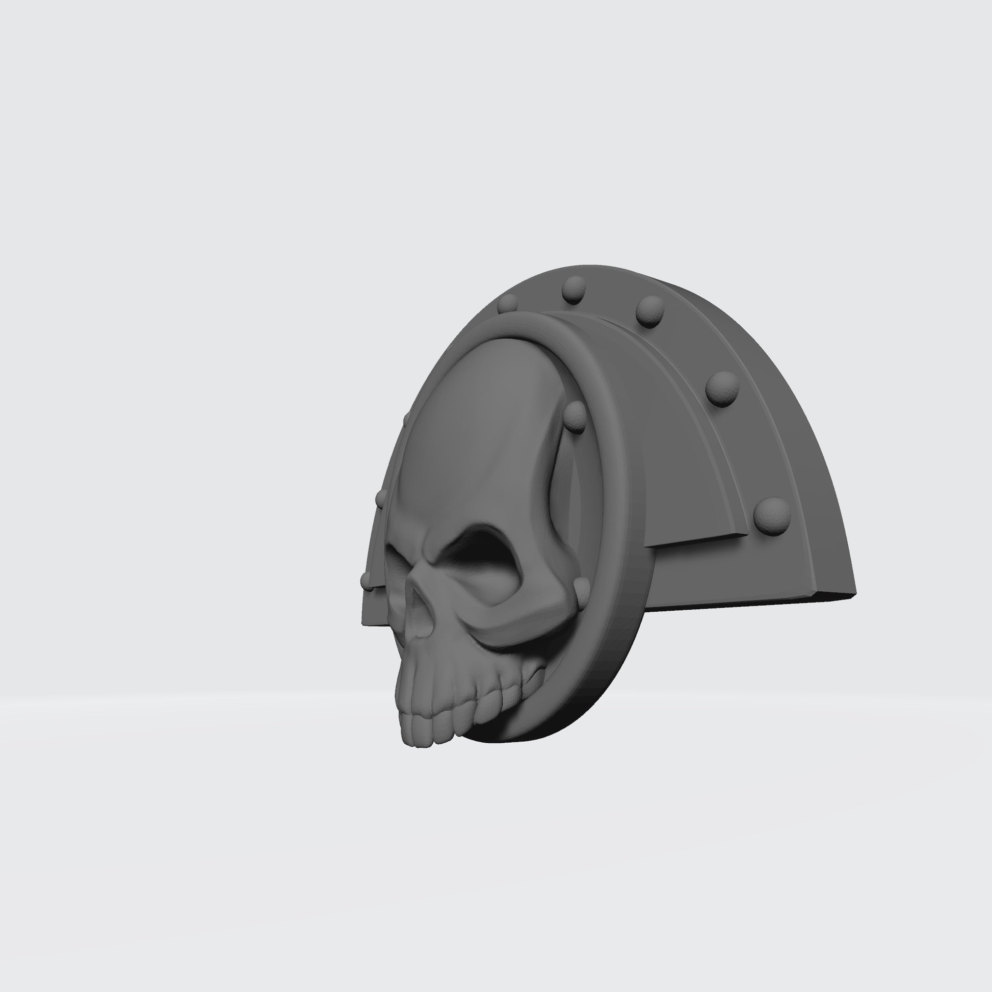 Deathwatch Armor Elbow Fan Plates with Skull and Shield for JoyToy Grimdark Marine Action Figures Custom 1:18th Scale Parts