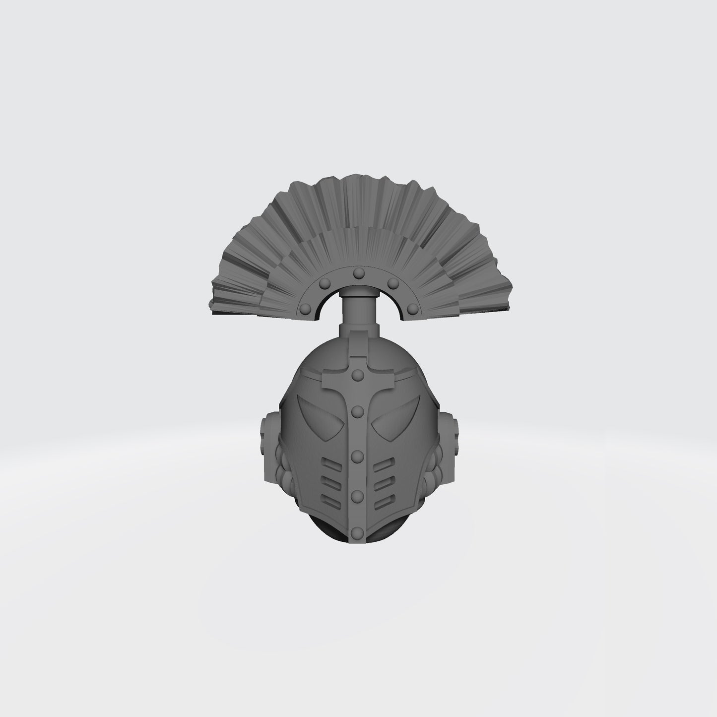 Emperor's Children Legion 30k Helmet with Plume compatible with JoyToy Space Marine Action Figures by 18th Scale Armory