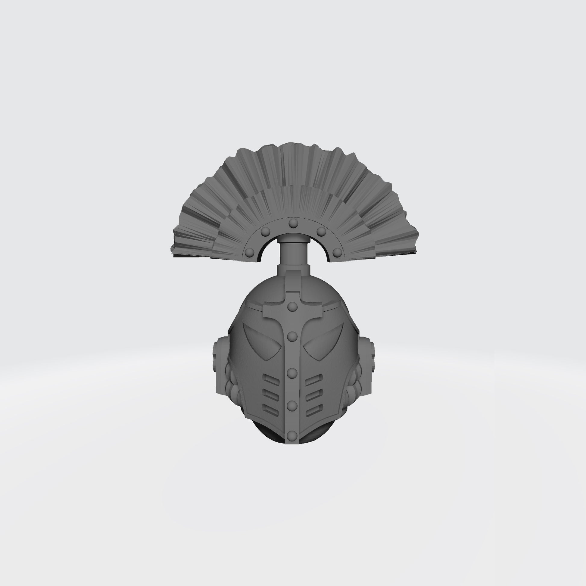 Emperor's Children Legion 30k Helmet with Plume compatible with JoyToy Space Marine Action Figures by 18th Scale Armory
