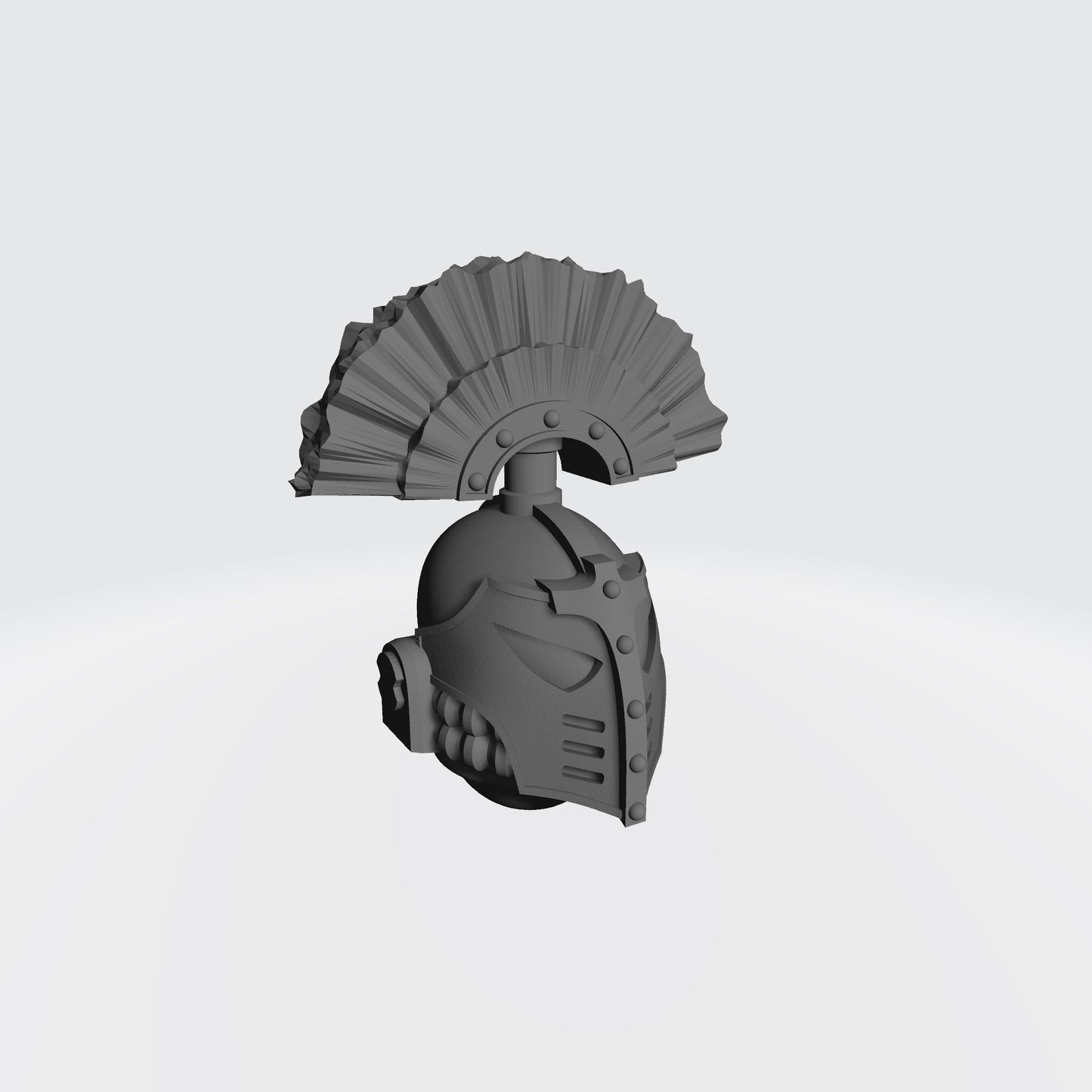 Emperor's Children Legion 30k Helmet with Plume compatible with JoyToy Space Marine Action Figures by 18th Scale Armory