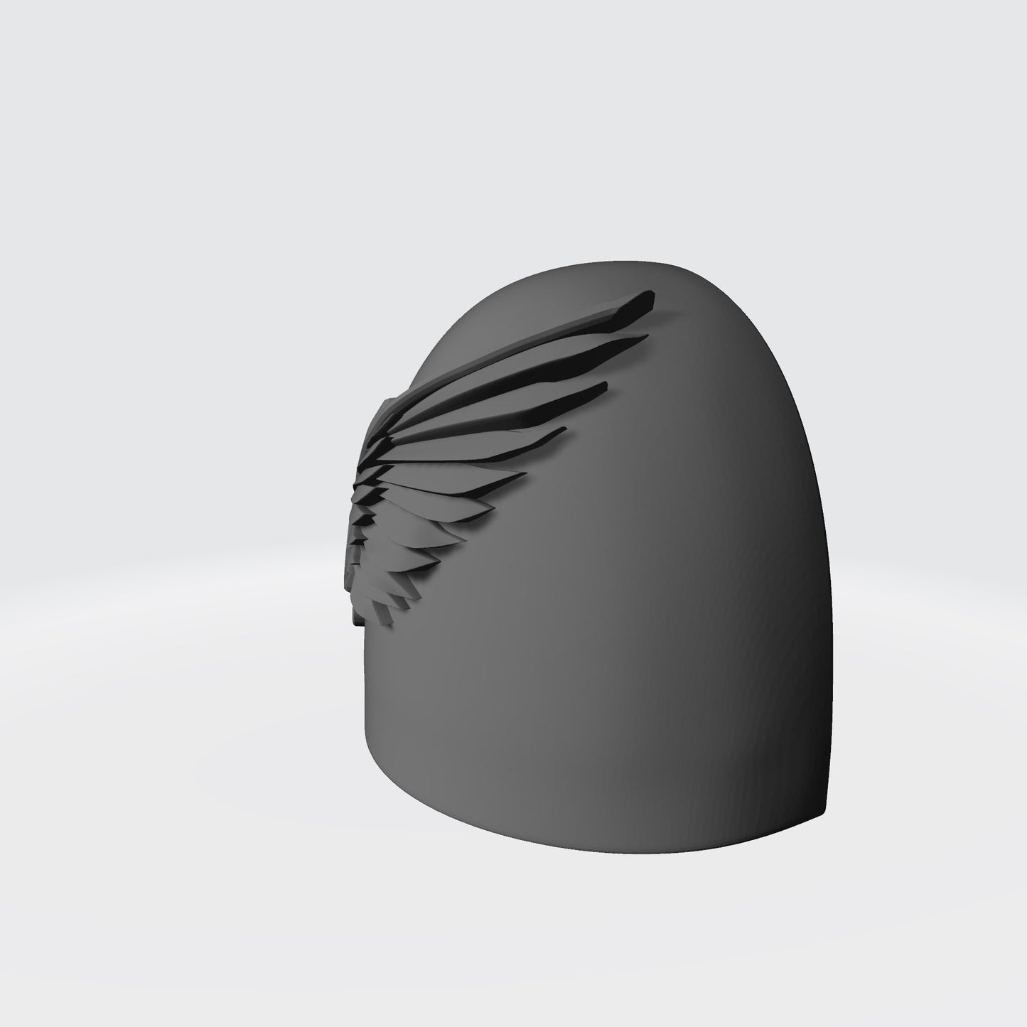 Emperor’s Children Legion MKVI Shoulder Pad Compatible JoyToy Space Marine 1:18 Scale Left Profile