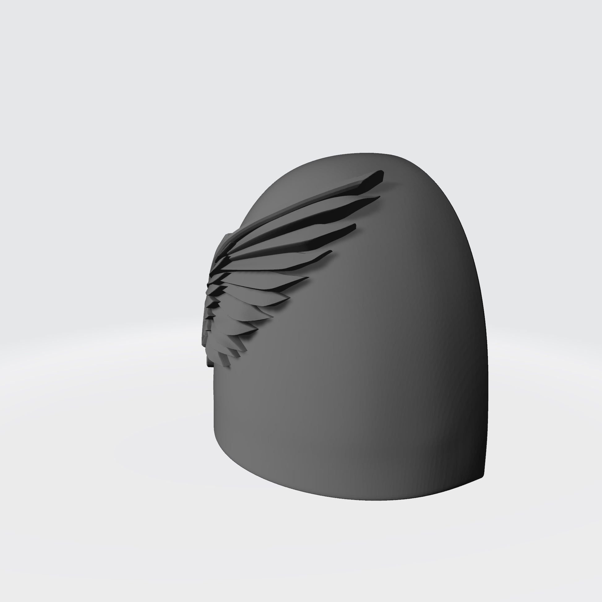 Emperor’s Children Legion MKVI Shoulder Pad Compatible JoyToy Space Marine 1:18 Scale Left Profile