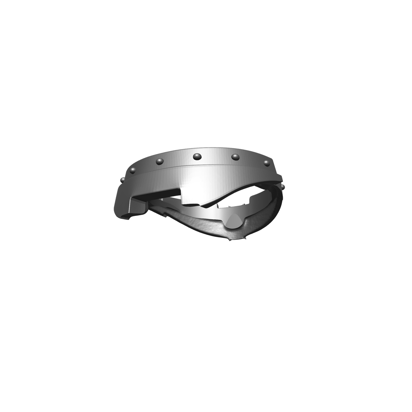 Black Templar Chapter Gorget for JoyToy Space Marine Action Figures Custom 1:18th Scale Part