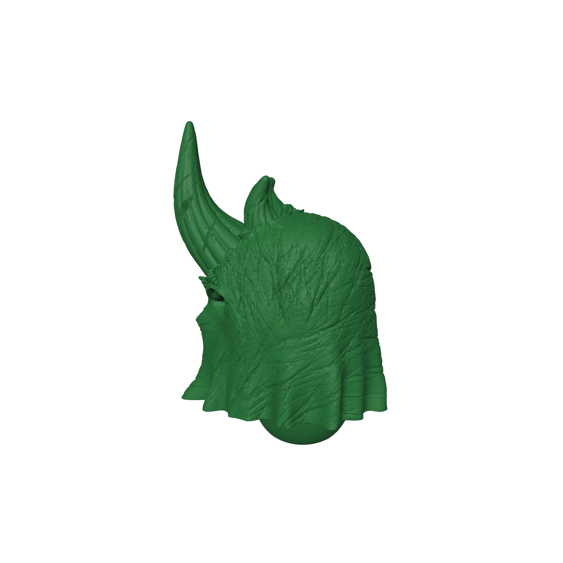 Nurgle Legion Warrior Hooded Helm with Necrotic Damaged for JoyToy Traitor Marine Action Figures Custom 1:18th Scale Head Swap