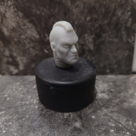 Space Marine Sergeant with Mohawk Head Swap for JoyToy Loyalist Marine Action Figures Custom 1:18th Scale