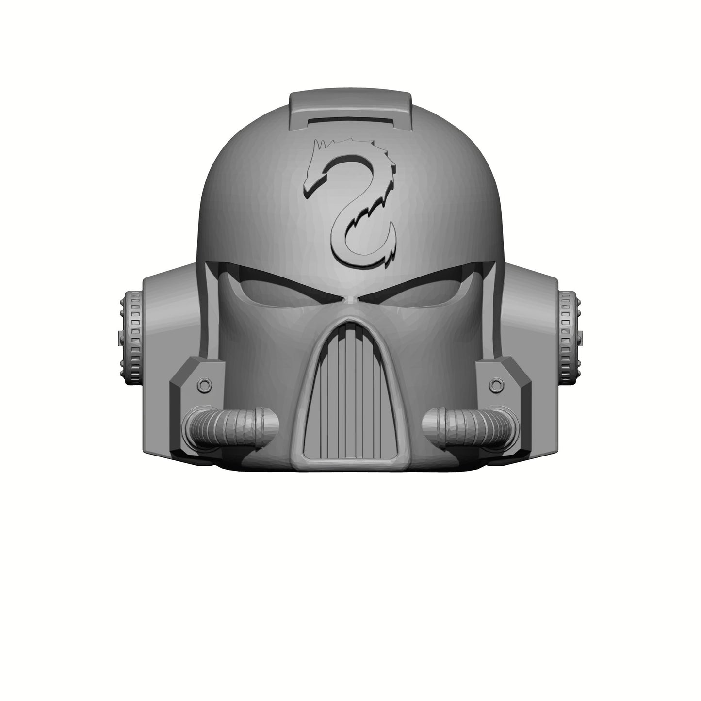 Emperor's Dragons Chapter Mark VII Helmet for JoyToy Grimdark Marine Action Figures Custom 1:18th Scale Parts