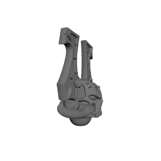 World Eaters Khorne Berzerker Skull Helmet V2 for JoyToy Traitor Marine Action Figures Custom 1:18th Scale Parts