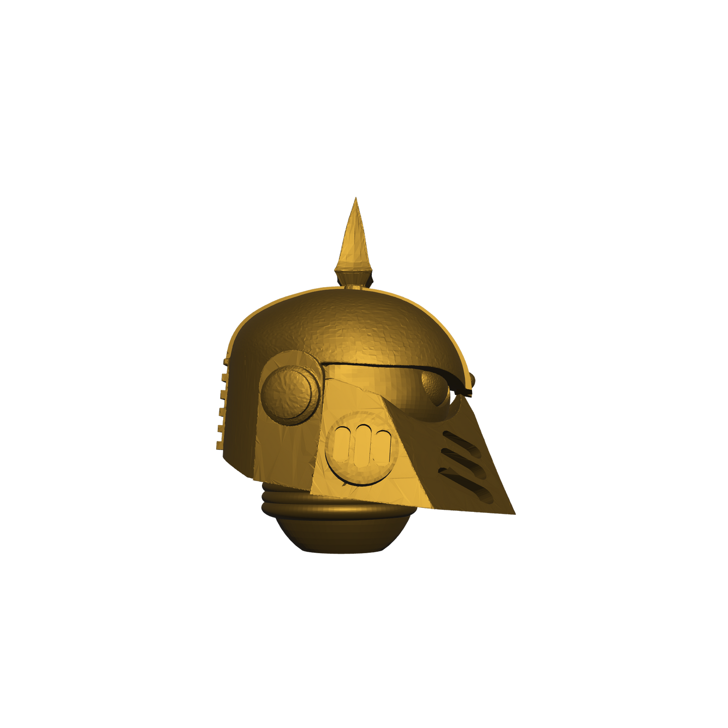 Death Guard Legion Helmet MKIII with Spike for JoyToy Traitor Marine Action Figures Custom 1:18th Scale Head Swap