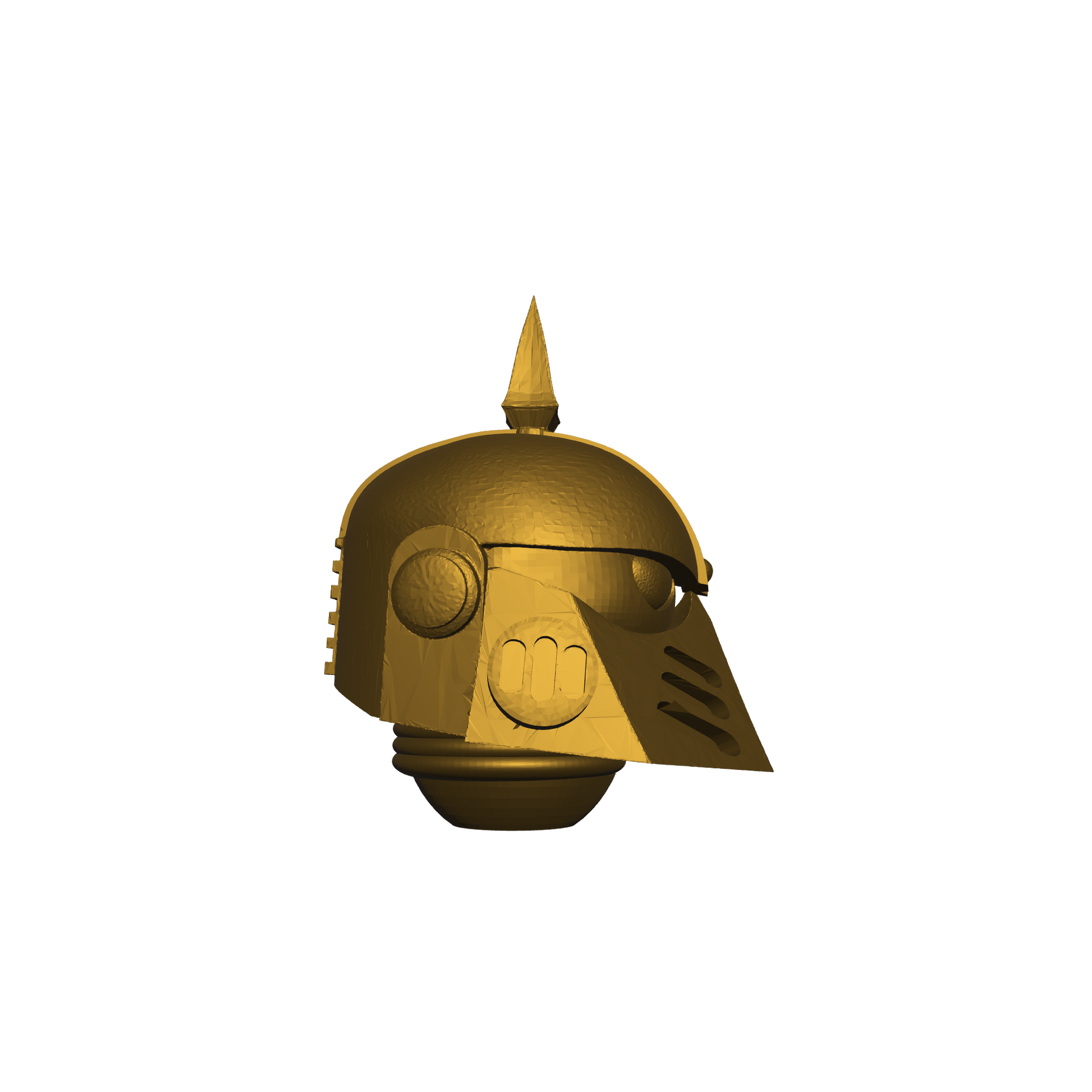 Death Guard Legion Helmet MKIII with Spike for JoyToy Traitor Marine Action Figures Custom 1:18th Scale Head Swap