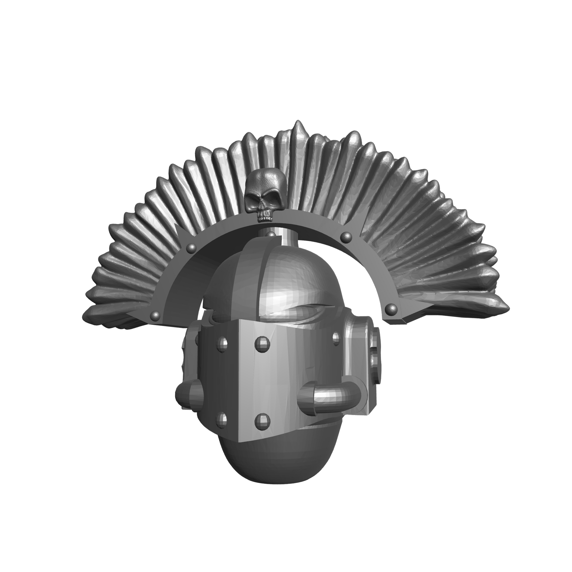 Battle Brother MK IV Helmet with Crest for JoyToy Marine Action Figures 1:18th Scale Custom Parts