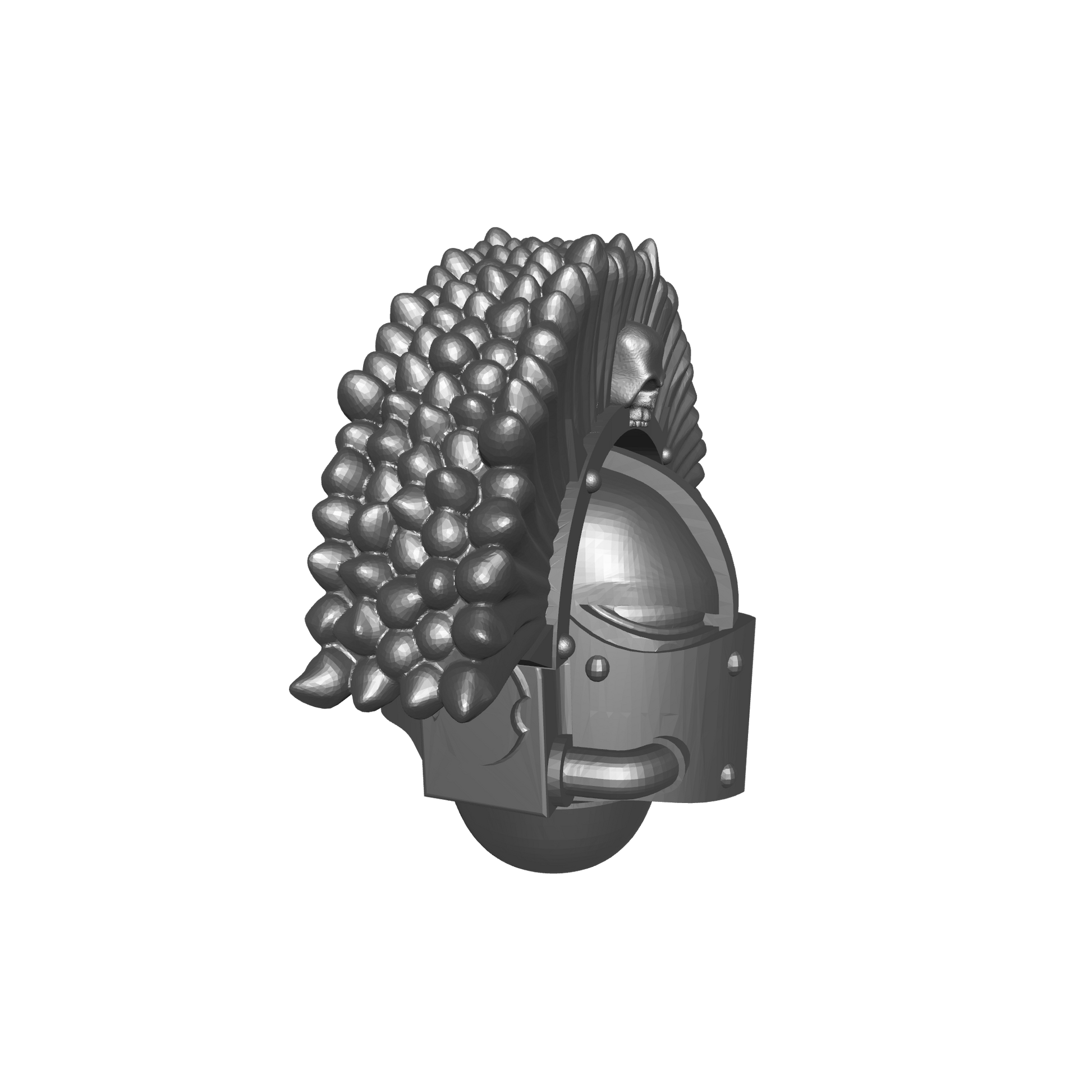 Battle Brother MK IV Helmet with Crest for JoyToy Marine Action Figures 1:18th Scale Custom Parts