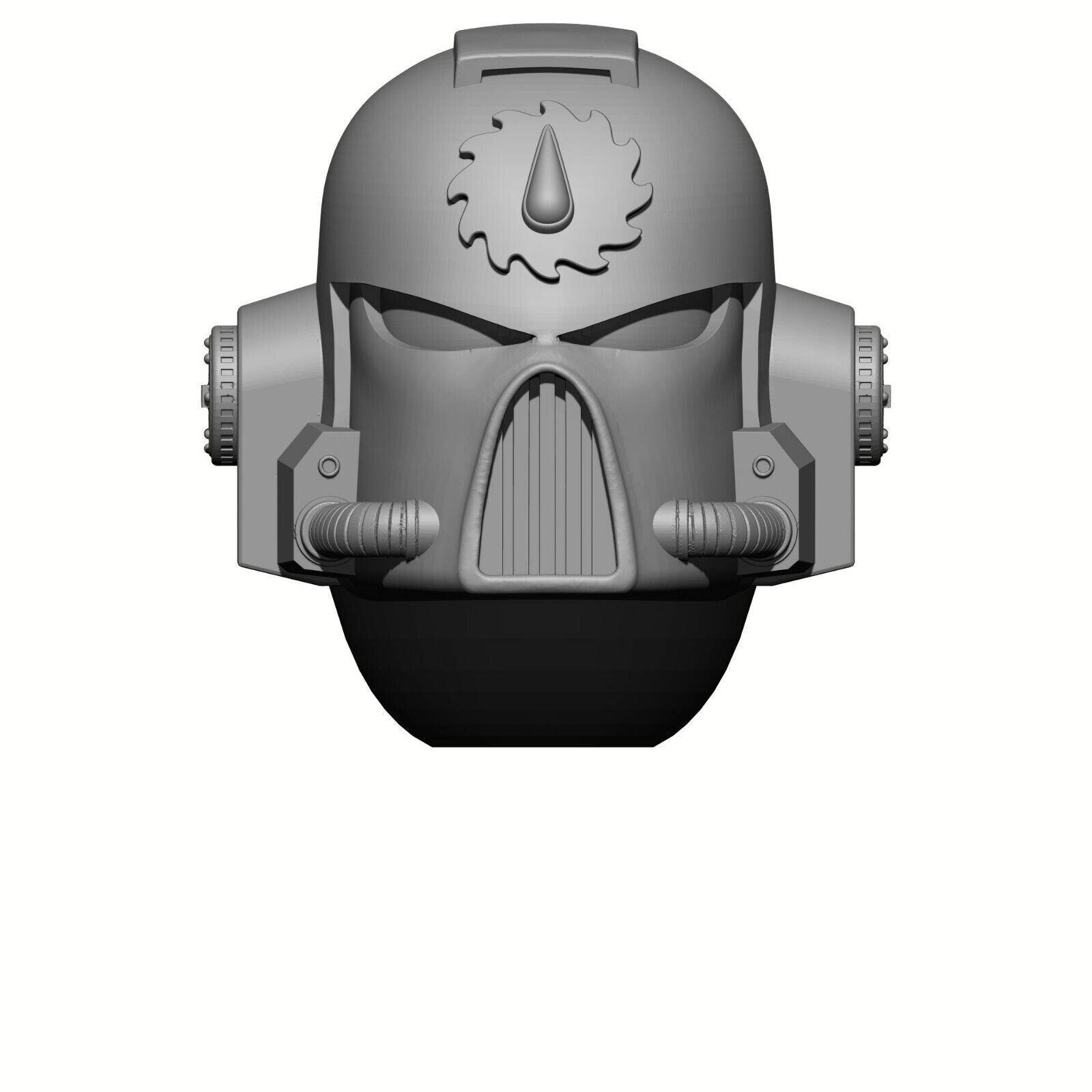 Flesh Tearers Chapter MK VII Helmet Swap for JoyToy Space Marine Action Figures Custom 1:18th Scale Parts