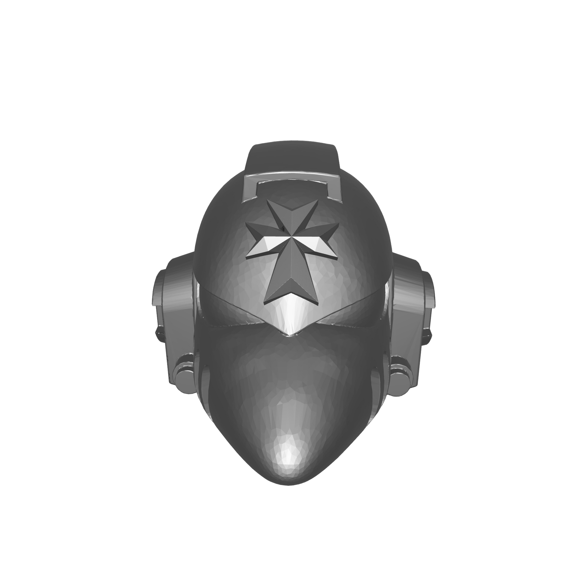 Black Templars Chapter Helmet MKVI Corvus Ver. 01 for JoyToy Grimdark Marine Action Figures Custom Parts