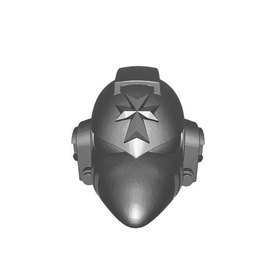 Black Templars Chapter Helmet MKVI Corvus Ver. 01 for JoyToy Grimdark Marine Action Figures Custom Parts