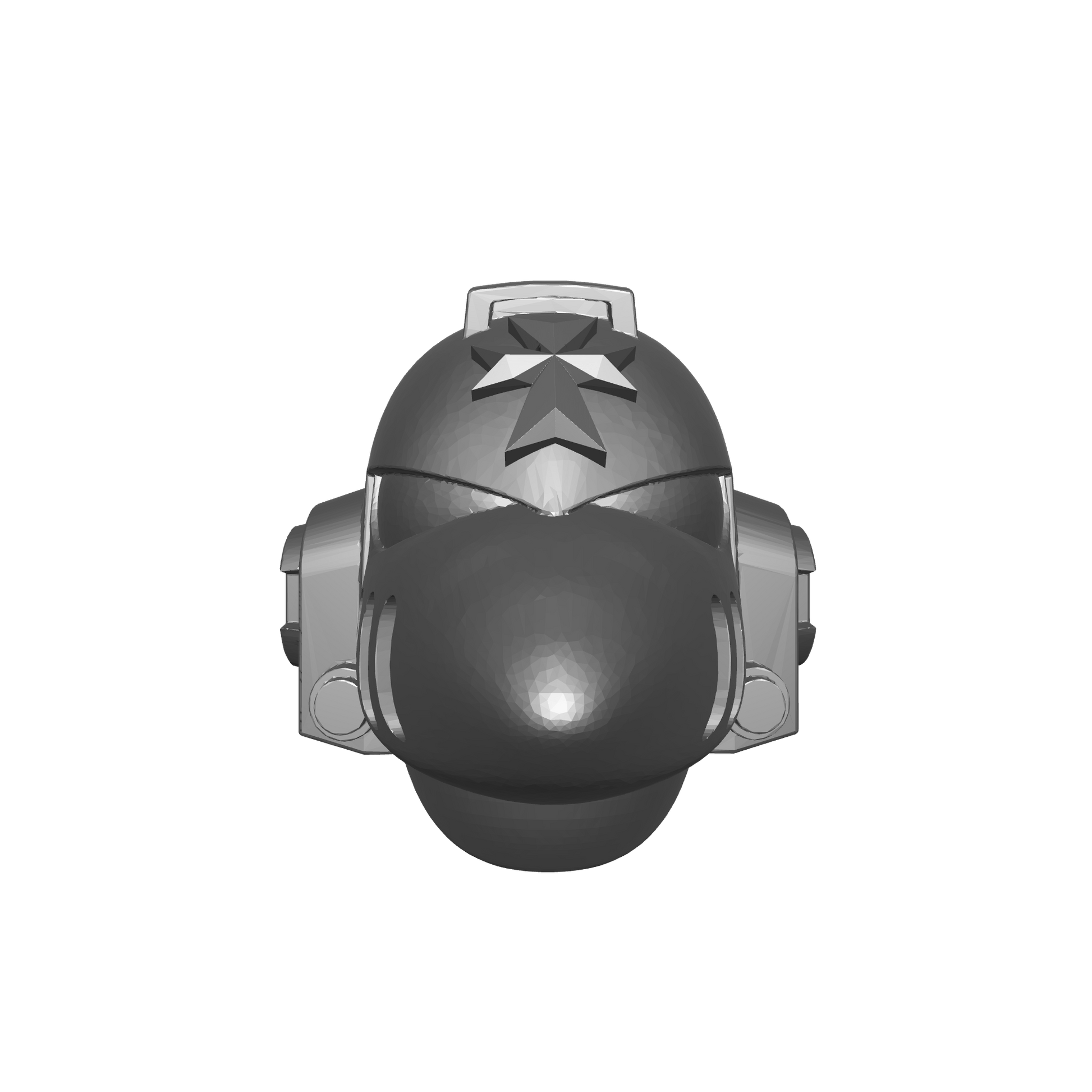 Black Templars Chapter Helmet MKVI Corvus Ver. 01 for JoyToy Grimdark Marine Action Figures Custom Parts