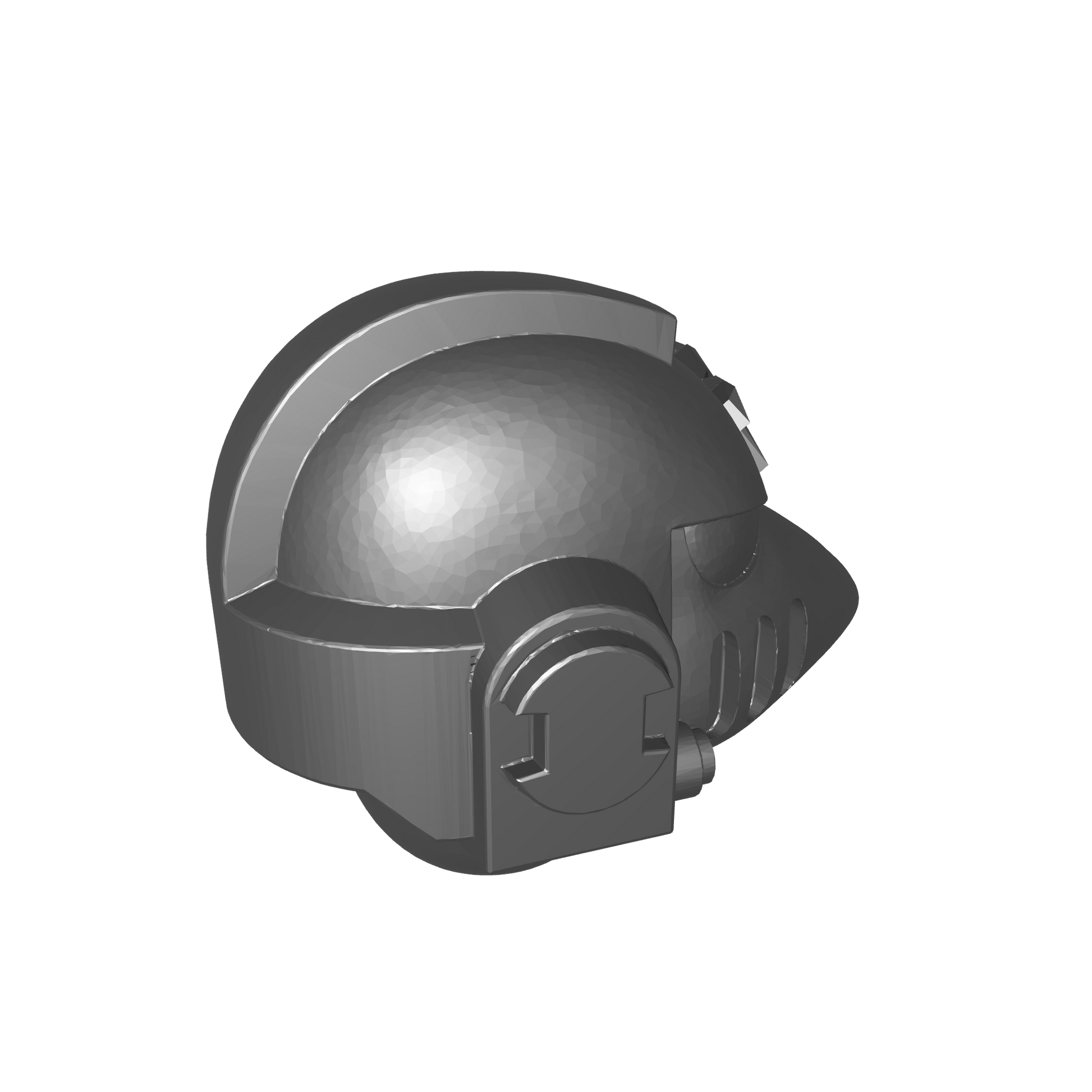 Black Templars Chapter Helmet MKVI Corvus Ver. 01 for JoyToy Grimdark Marine Action Figures Custom Parts